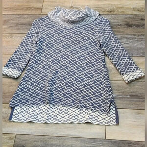 Anthropologie Moth alpaca blend cowl neck light blue sweater